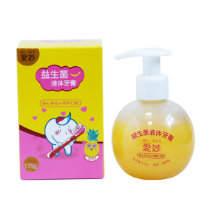 Produttore di dentifricio in Cina Dentifricio liquido probiotico Aimi all'ingrosso 170g Fluoruro contenente denti sani anti-tarme