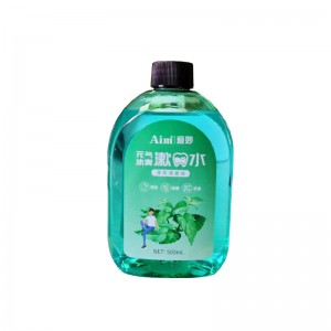 Aim Aimiao Yuanqi Cool Mint Flavored Mouthwash Fresh Healthy Fragrant 500ml