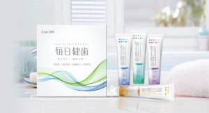 定制目标礼盒美日健康牙齿牙膏140g*4清新口气美白牙齿